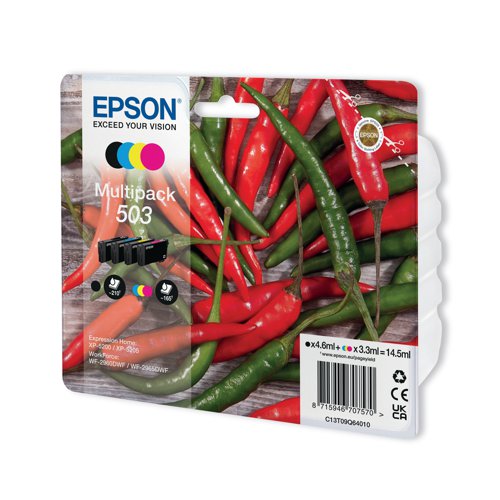 Epson 503 Ink Cartridge Chilli CMYK C13T09Q64010