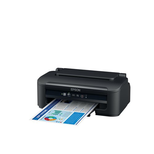 The Epson WorkForce WFf-2110W Colour A4 Inkjet Printer is the ideal single-function printer for the home office or small office, it features Wi-Fi and Ethernet connectivity and uses individual DURABrite XL inks. The compact design saves on desk space. Print easily from your chosen device, whether that be desktop, laptop or smart device, using your home or office network connected via Wi-Fi or Ethernet. Alternatively, connect directly to your desktop or laptop via USB. Print from your smart device and monitor your printer using the Epson Smart Panel app. Print speed of up to 34 ppm mono and 18 ppm colour. Connectivity interfaces include Ethernet, Wi-Fi, Wi-Fi Direct or USB 2.0. Printing resolution of 5760 x 1440 dpi. 100 sheet paper tray as standard. Supplied with 1 set of DURABrite Ultra inks.