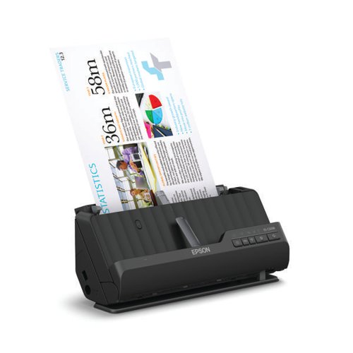 Epson ES-C320W Compact Scanner with Wi-Fi A4 Black B11B270401BY