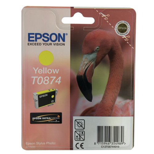 Epson T0874 Yellow Inkjet Cartridge C13T08744010 / T0874