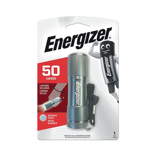 Energizer Metal Torch Compact 15 Hours Run Time 3AAA Silver 633657 ER33657 Buy online at Office 5Star or contact us Tel 01594 810081 for assistance