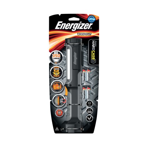 Energizer Hardcase Pro Worklight 25 Hours Run Time 4xAA 639825 - ER39825