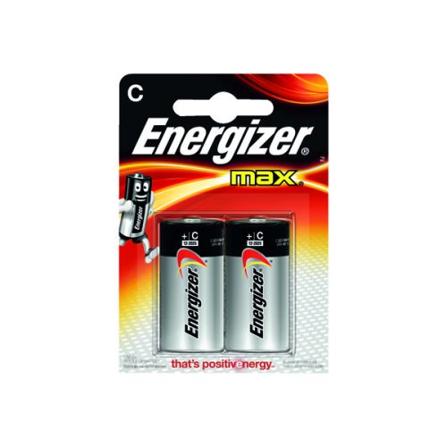 Energizer Max Alkaline Battery LR14 MN1400 C E300129500 [Pack 2]