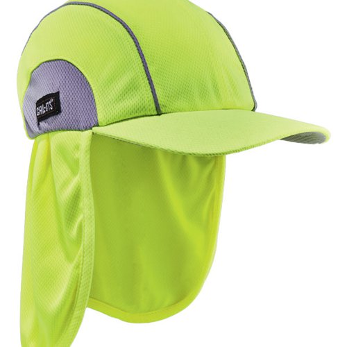 The Ergodyne High Performance Hat with Shade is made from Hi Cool moisture management performance fabric. The hat features an absorbent terry headband, wide panel neck protection and an adjustable cinch cord for a great fit.