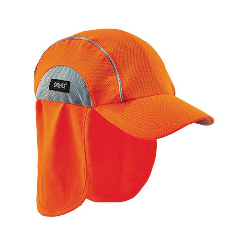 The Ergodyne High Performance Hat with Shade is made from Hi Cool moisture management performance fabric. The hat features an absorbent terry headband, wide panel neck protection and an adjustable cinch cord for a great fit.
