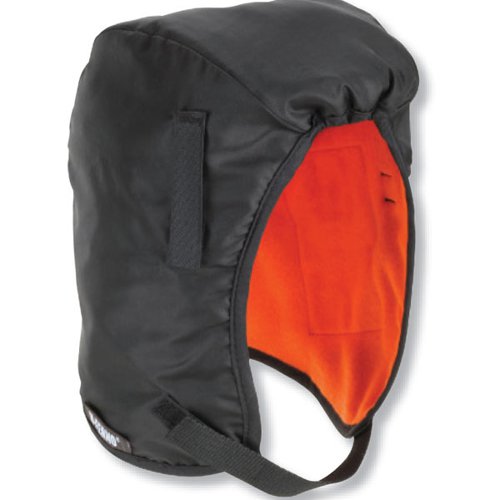 This hard hat fleece liner keeps the wearer warm and dry in cold and wet conditions. The PU coating protects the wearer from rain and snow and the 100% polyester fleece lining provides warmth.