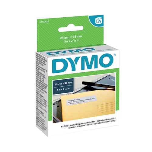 Dymo LabelWriter Labels International Return Address 25x54mm 11352 S0722520 [Pack 500]