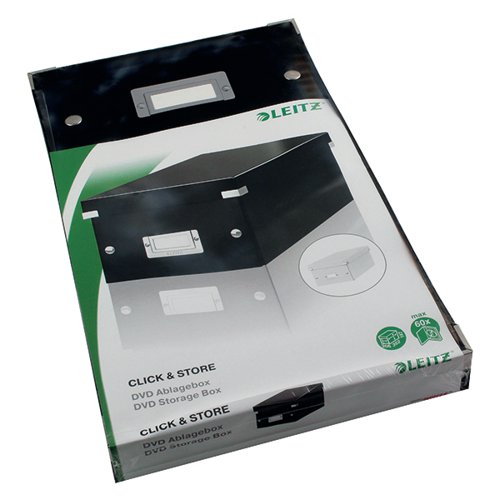 Leitz Click and Store DVD Storage Box Black 60420095 ES36648 Buy online at Office 5Star or contact us Tel 01594 810081 for assistance