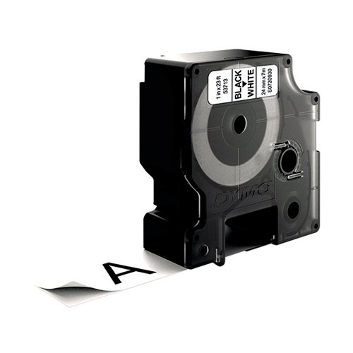 Dymo 53713 D1 Labelmaker Tape 24mm x 7m Black on White S0720930