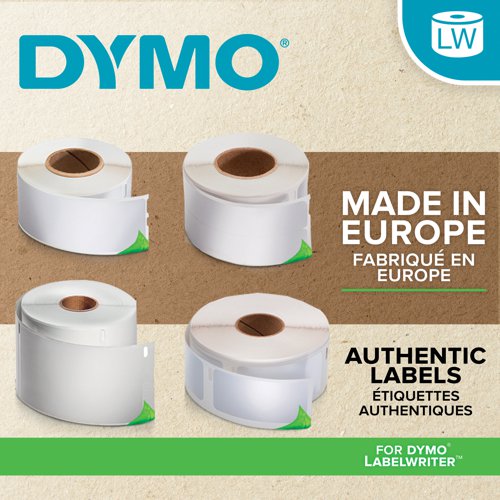 ES77563 Dymo LabelWriter Return Address Labels 25 x 54mm Self-Adhesive White (Pack of 12) 2177563