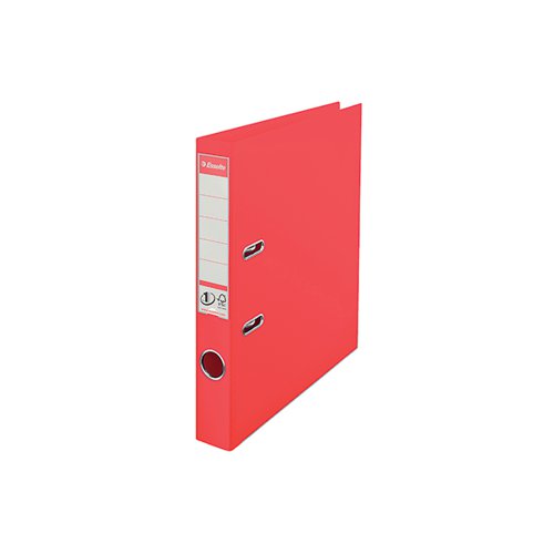 Esselte 50mm Lever Arch File Polypropylene A4 Red (Pack of 10) 48073 ES80731 Buy online at Office 5Star or contact us Tel 01594 810081 for assistance