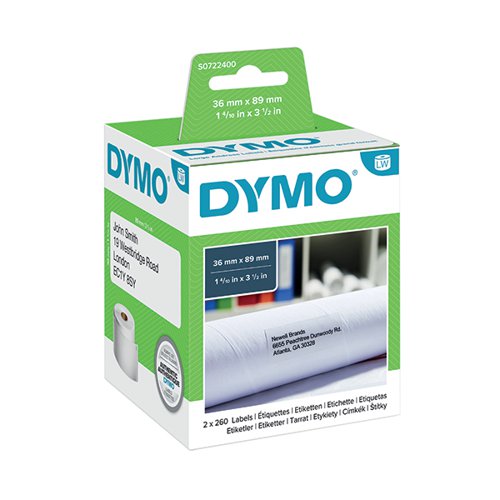 Dymo 99012 LabelWriter Large Address Labels 36mm x 89mm White S0722400