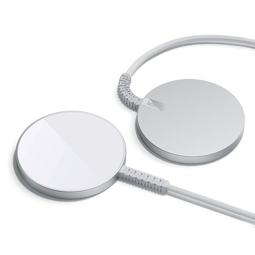 ESR HaloLock mini Wireless Charger MagSafe Compatible Silver (Pack of 2) 2C562S2 ESR13295 Buy online at Office 5Star or contact us Tel 01594 810081 for assistance