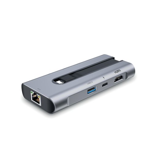 ESR 8-in-1 Portable USB-C Hub Grey 6A001 | ESR16509 | WayMeet Ltd
