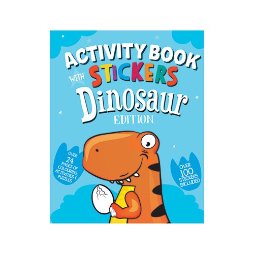 Dinosaur Activity Book with Stickers (Pack of 12) 26064-DINO