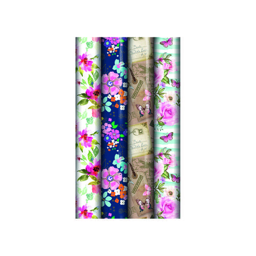Assorted Floral Gift Wrap (Pack of 39) 24582-GW