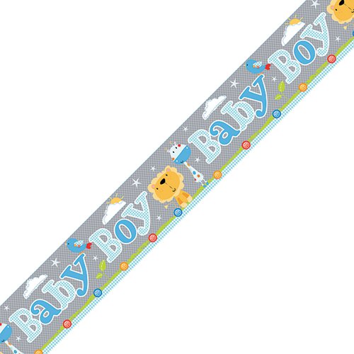 Baby Boy Banner Blue/Grey (Pack of 6) 6837-BBB-1
