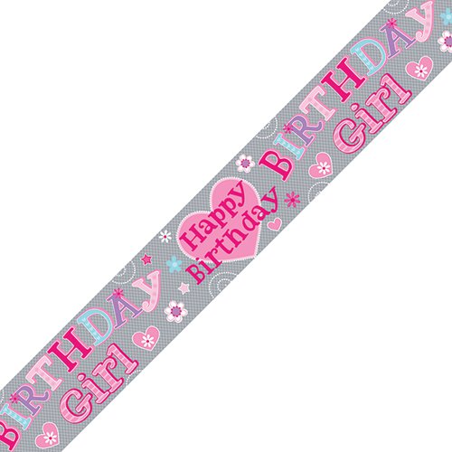 Birthday Girl Banner Pink (Pack of 6) 6837-HBG-2