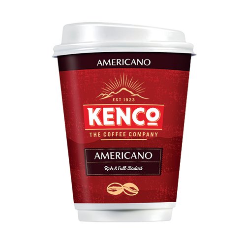 Kenco Americano Rich Black Coffee 2Go Cups (Pack of 8) MZ975143