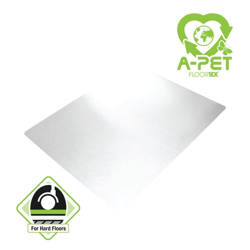 Cleartex Advantagemat Plus APET Rectangular Chair Mat for Hard Floors 900x1200mm UCCMFLAS0002 FL10696 Buy online at Office 5Star or contact us Tel 01594 810081 for assistance
