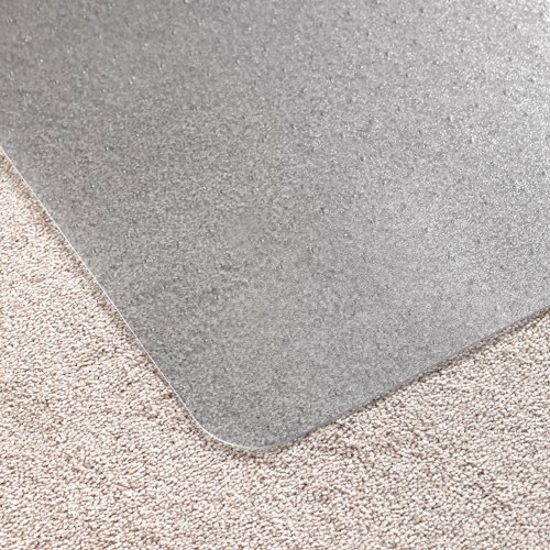 Protect your floor and improve your desk ergonomics with this PVC chair mat. It provides a smooth surface for manoeuvring your chair while simultaneously protecting carpets from damage. This mat, made from clear PVC, has a lipped design and measures 1200 x 900mm.