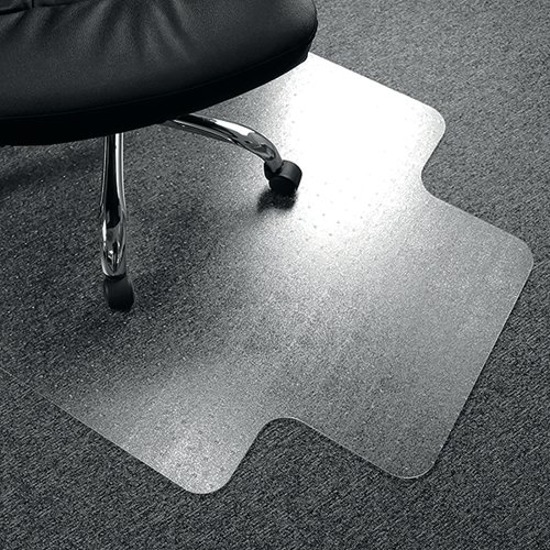 Cleartex Pvc Chair Mat Carpet Lipped, Clear Office Chair Mat
