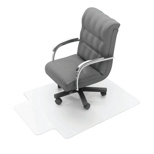 Floortex Advantagemat PVC Lipped Chair Mat for Carpets up to 6mm Thick 1340x1150mm Chair Mats FL74105