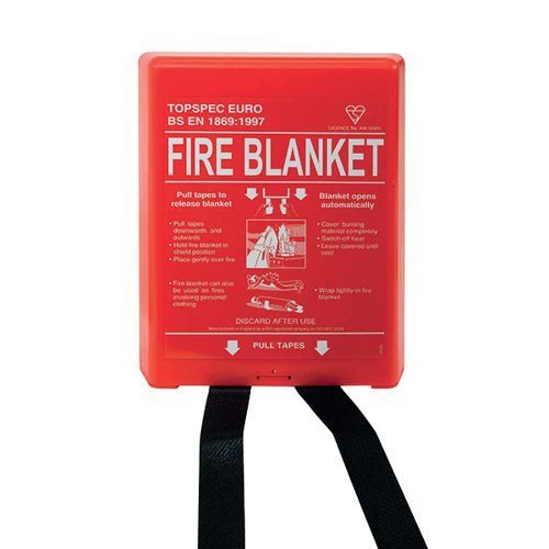 Fireking Fire Blanket Fibreglass 1000x1000mm FB110 FM67060 Buy online at Office 5Star or contact us Tel 01594 810081 for assistance