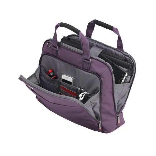 The i-stay 15.6 Inch Ladies Laptop Bag with plenty of zipped pockets and organiser sections you can have everything you need at your fingertips. The laptop bag has a padded laptop compartment, front and organiser zip pocket and an internal pocket suitable for tablet/iPads up to 10.1 inches. The small zip pocket on the back is perfect for mobile phones. The laptop bag has a unique non-slip i-stay strap which is commended by The Royal College of Chiropractors for its sound ergonomic design and for the health benefits likely to be gained from using the products.