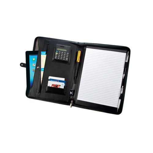 i-Stay iPad/Tablet Conference Folder with Calculator A4 Black FI6512BL FO06512