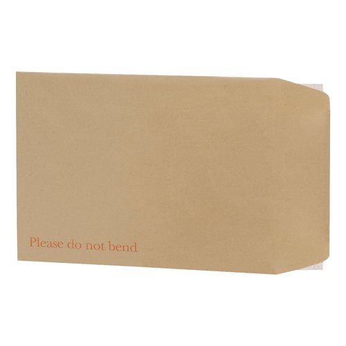 5 Star Office Envelopes Recycled Board Backed Hot Melt Peel/Seal 350x248mm Manilla (Pack of 125)