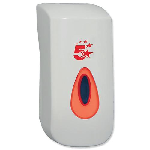 5 Star Facilities Large Liquid Soap Dispenser 115x115x250mm 0.9 Litre