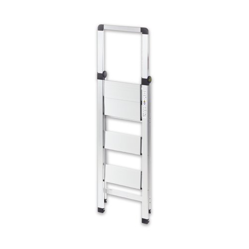 Climb-It 3 Tread Slim Step Ladder with Handrail 475x55x1410mm Aluminium FS193Z GA78729 Buy online at Office 5Star or contact us Tel 01594 810081 for assistance