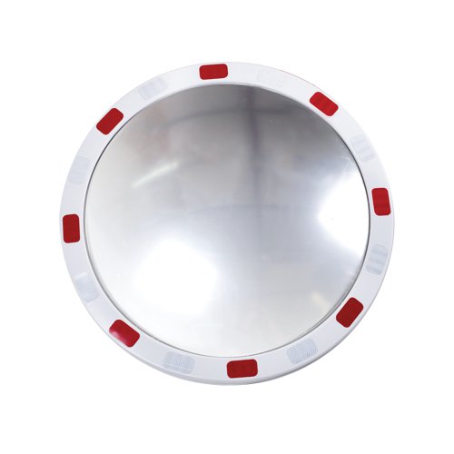 Premium Reflective Circular Traffic Mirror 600mm Diameter with Fixings TMRC60Z - GPC Industries Ltd - GA78926 - McArdle Computer and Office Supplies