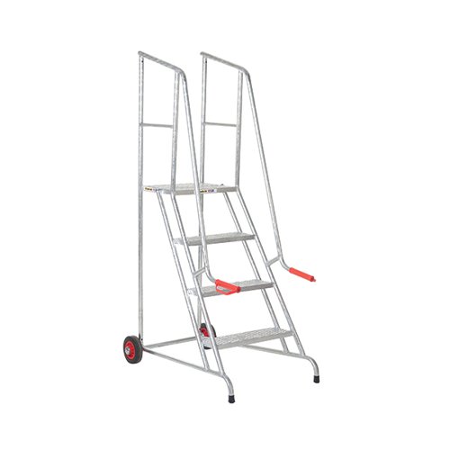 Climb-It Loading Step 4 Tread Galvanised/Silver SLS04G Ladders, Stepladders & Platform Steps GA79064