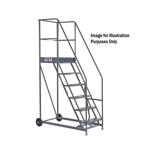 Climb-It Warehouse Safety Steps 600mm Platform 4 Tread Grey AHWS04GY