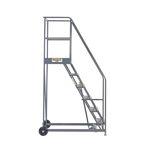 GA79072 Climb-It Warehouse Safety Steps 600mm Platform 6 Tread Grey AHWS06GY