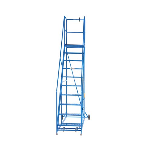 Climb-It Warehouse Safety Steps 600mm Platform 10 Tread Blue AHWS10BL - GA79079