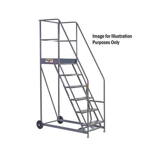 Climb-It Warehouse Safety Steps 600mm Platform 10 Tread Grey AHWS10GY