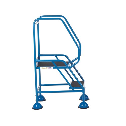 Climb-It Domed Feet Step 2 Tread Anti Slip Blue AAD02SBL Ladders, Stepladders & Platform Steps GA79201