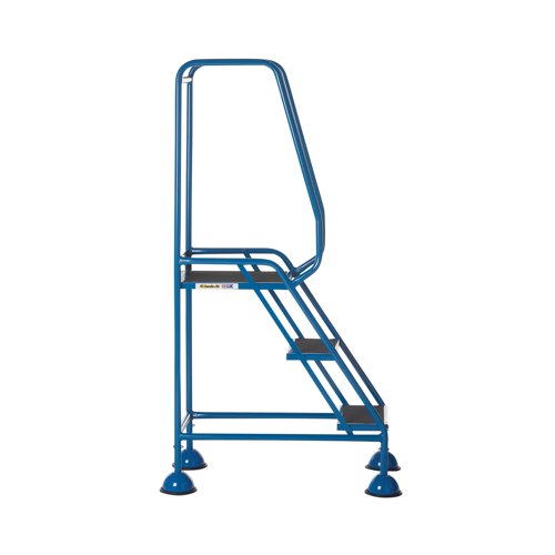 Climb-It Domed Feet Step 3 Tread Anti Slip Blue AAD03SBL Ladders, Stepladders & Platform Steps GA79202