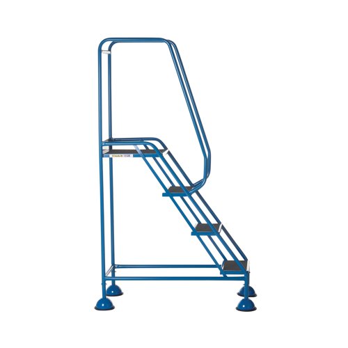 Climb-It Domed Feet Step 4 Tread Anti Slip Blue AAD04SBL Ladders, Stepladders & Platform Steps GA79203