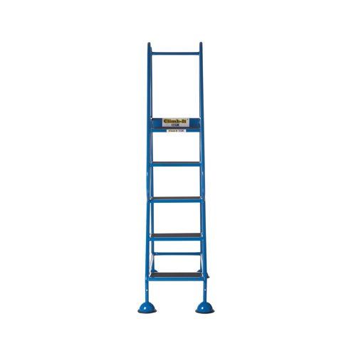 Climb-It Domed Feet Step 5 Tread Anti Slip Blue AAD05SBL Ladders, Stepladders & Platform Steps GA79204