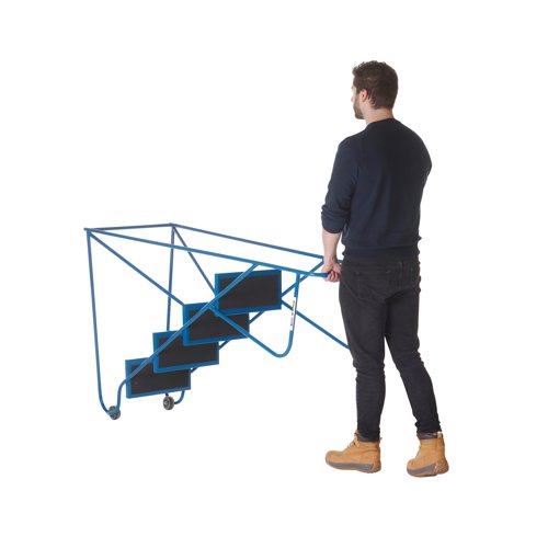 Climb-It Tilt N Pull Steps 4 Tread Blue AAT04 GA79420 Buy online at Office 5Star or contact us Tel 01594 810081 for assistance