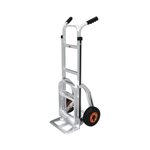 GPC Centaur Aluminium Sack Truck with Fixed Folding Toe Plate and Sliders GI827P - GPC Industries Ltd - GA79974 - McArdle Computer and Office Supplies