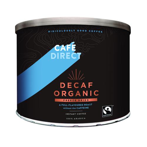 Cafedirect Decaff Organic Freeze Dried Coffee Tin 500g TW141002