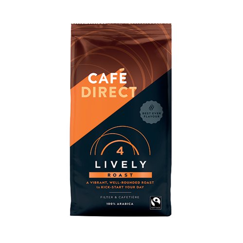 Cafedirect Lively Roast Ground Coffee 227g FCR0019