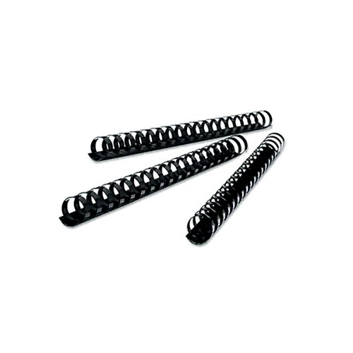 GBC CombBind A4 25mm Binding Combs Black (Pack of 50) 4028182