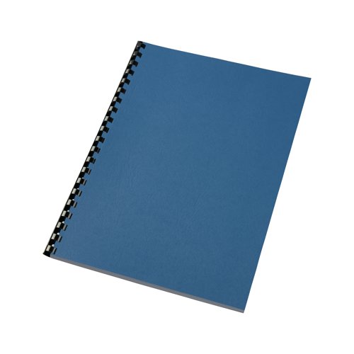 GBC LeatherGrain A4 Binding Cover 250gsm Royal Blue (Pack of 100) CE040029 GB21836