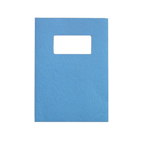 GBC LeatherGrain A4 Binding Cover 250gsm Blue (Pack of 50) 46735E